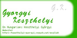 gyorgyi keszthelyi business card