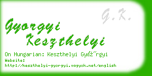 gyorgyi keszthelyi business card